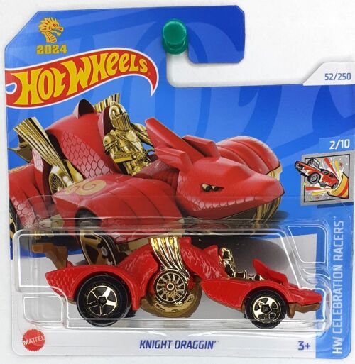 Samochodzik HOT WHEELS KNIGHT DRAGGIN HW CELEBRATION RACERS NOWY 2024